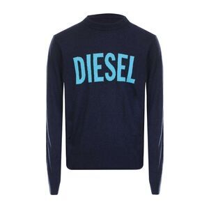 Diesel Mens Crew Neck Sweater Top / Blue